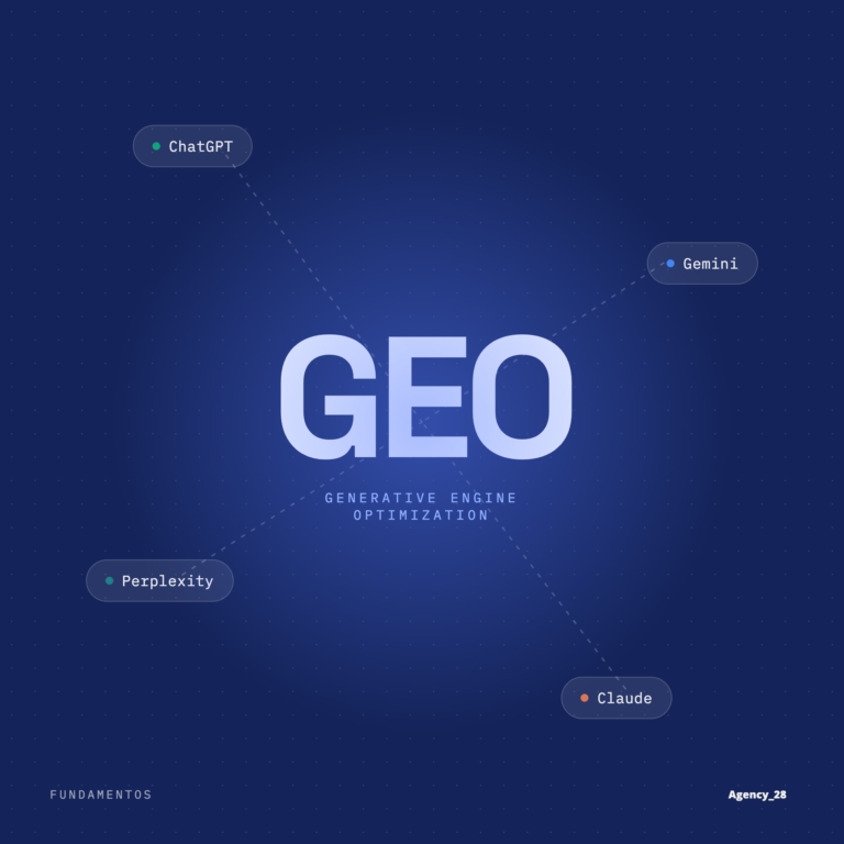 GEO (Generative Engine Optimization) conectando ChatGPT, Gemini, Perplexity y Claude — Agency28